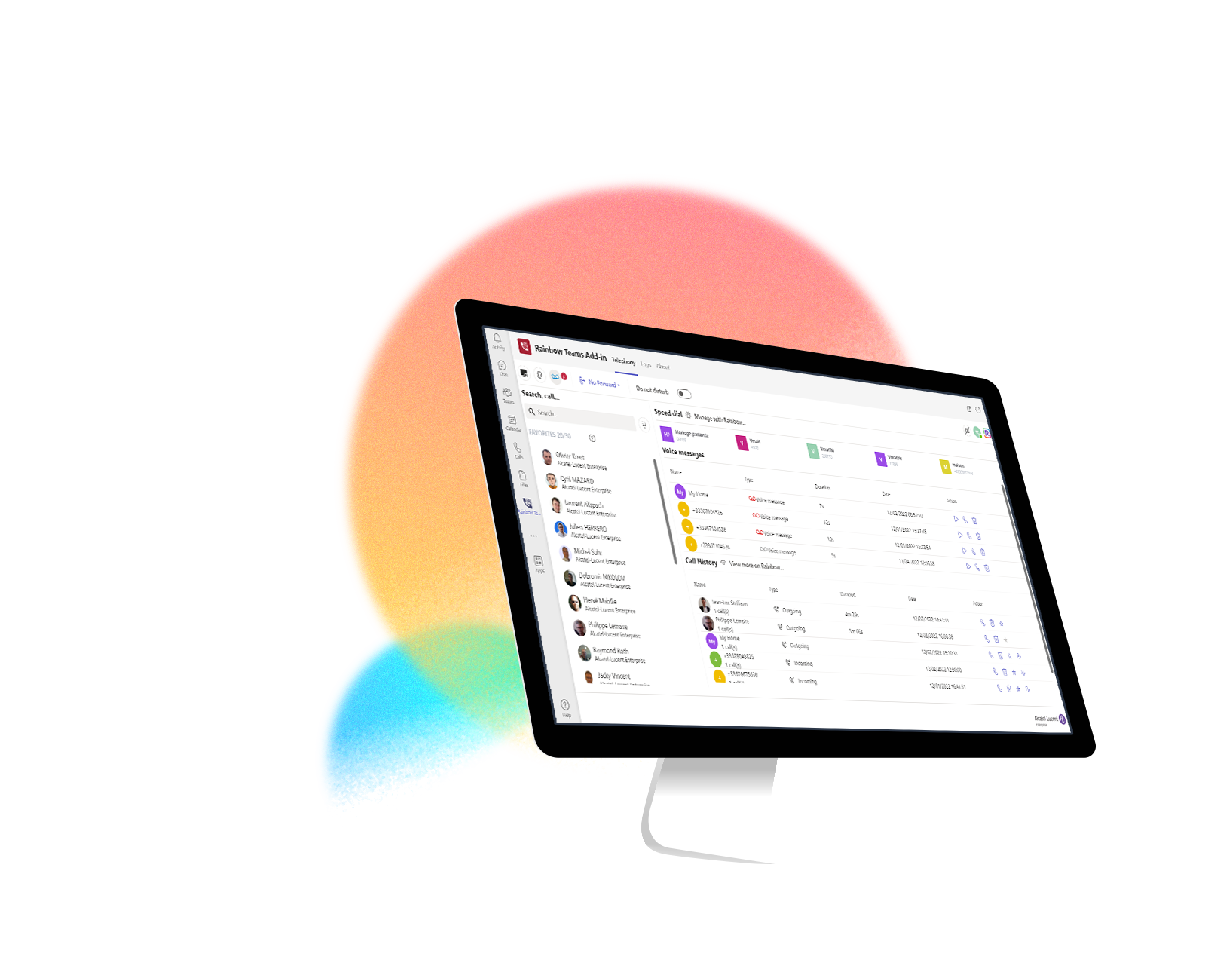 Rainbow Equipos Microsoft UI